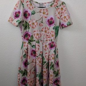 EUC large purple floral Amelia dress